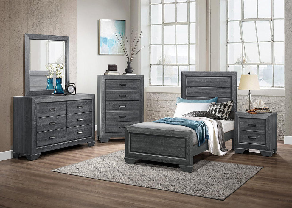 Beechnut Twin Bed in Gray