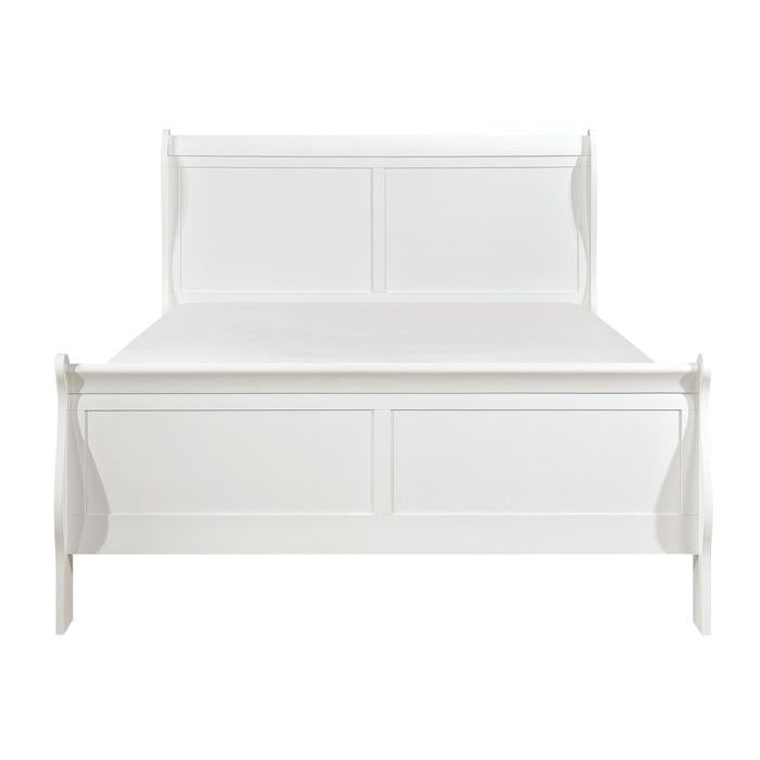 Mayville Queen Sleigh Bed in White image