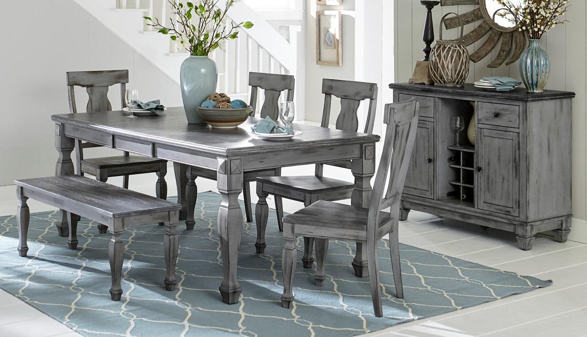 Fulbright Dining Table in Gray 5520-78