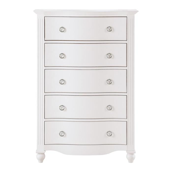 Meghan 5 Drawer Chest in White 2058WH-9 image