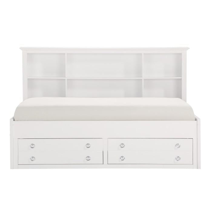 Meghan Twin Lounge Storage Bed in White 2058WHPRT-1* image