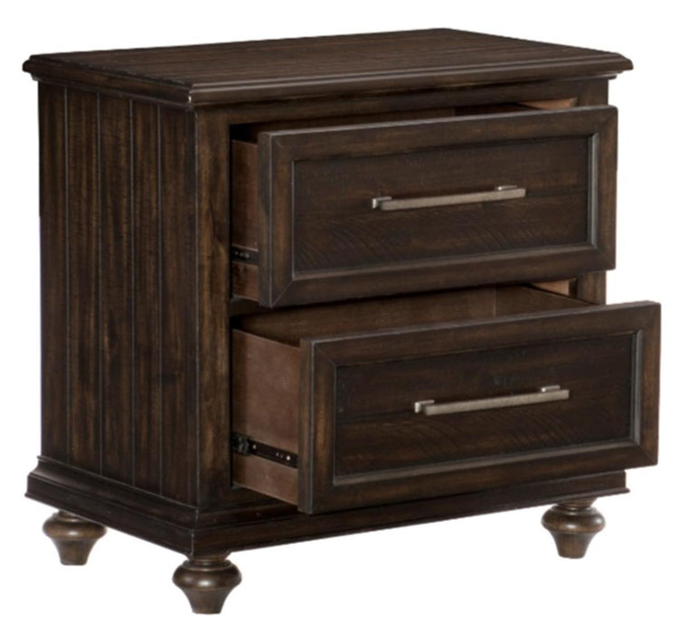 Cardona Nightstand in Driftwood Charcoal 1689-4