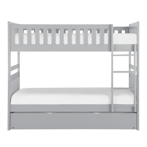 Orion Twin/Twin Bunk Bed with Trundle in Gray B2063-1*R image