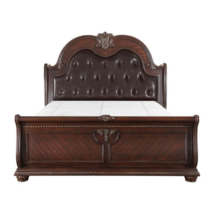 Cavalier Queen Sleigh Bed in Dark Cherry 1757-1* image