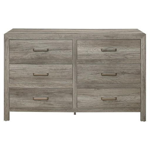 Mandan 6 Drawer Dresser in Weathered Gray 1910GY-5 image