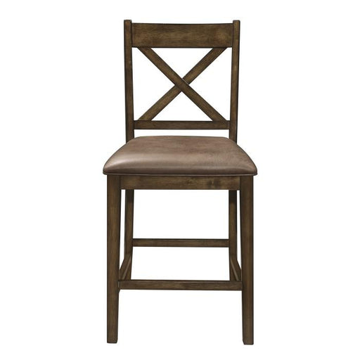 Levittown Counter Height Chair in Brown (Set of 2) image