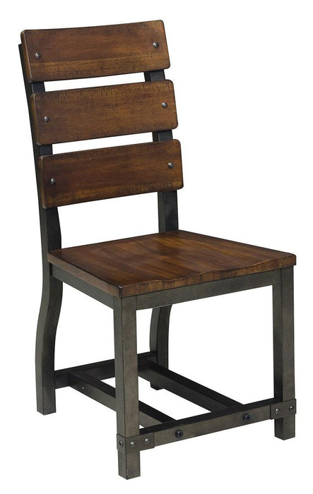 Holverson Side Chair in Rustic Brown (Set of 2)