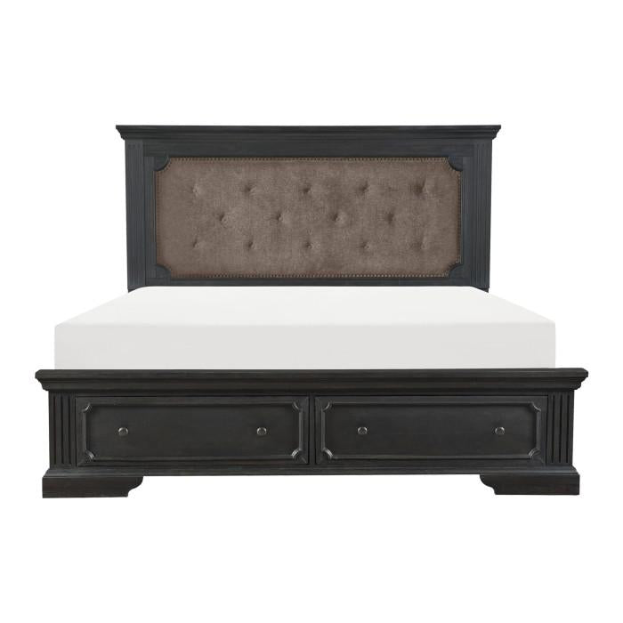 Bolingbrook Queen Upholstered Storage Platform Bed in Coffee 1647-1* image