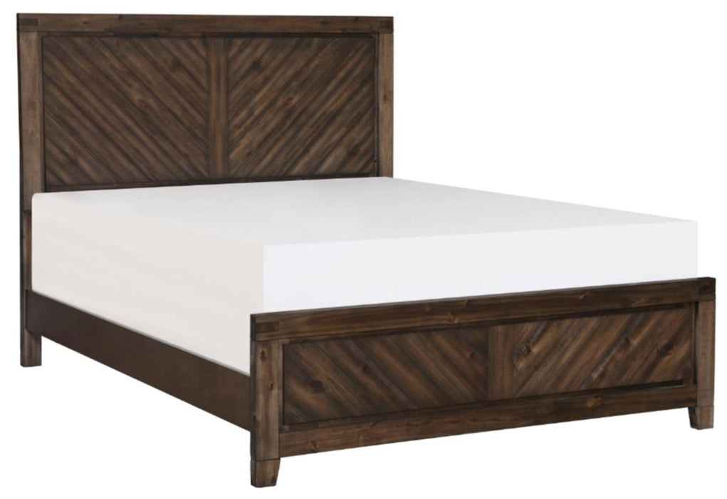 Parnell Queen Panel Bed in Rustic Cherry 1648-1*