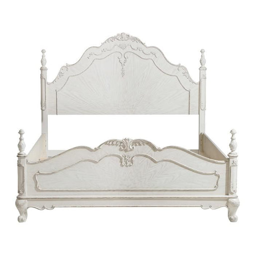 Cinderella Queen Poster Bed in Antique White image