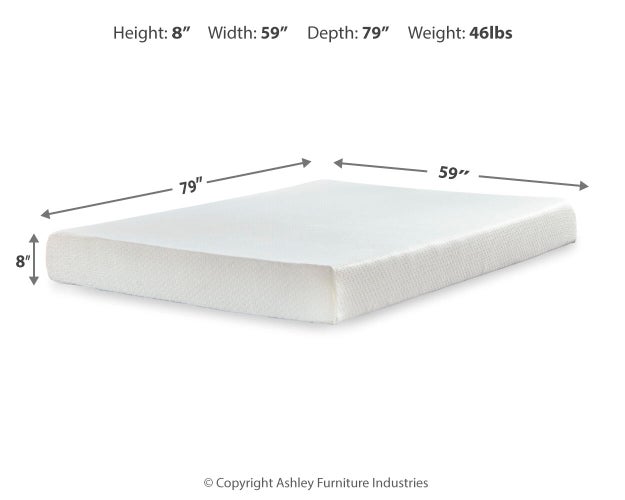Chime 8 Inch Memory Foam Mattress in a Box - Sweet Dreams Bedding & Furn (PA)