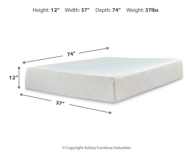 Chime 12 Inch Memory Foam Mattress in a Box - Sweet Dreams Bedding & Furn (PA)