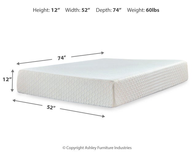 Chime 12 Inch Memory Foam Mattress in a Box - Sweet Dreams Bedding & Furn (PA)