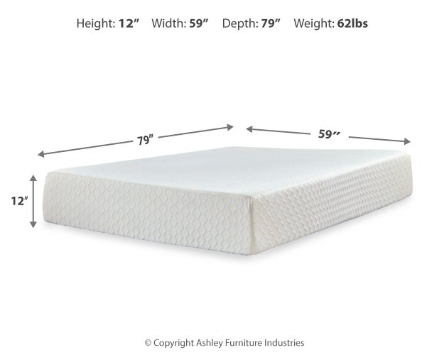 Chime 12 Inch Memory Foam Mattress in a Box - Sweet Dreams Bedding & Furn (PA)