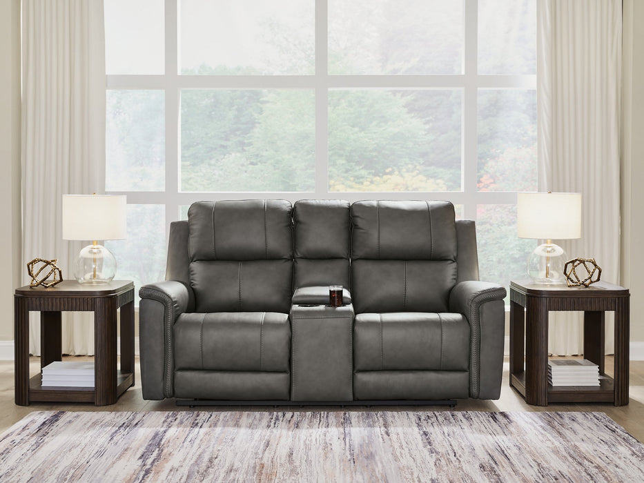 Bleckley Power Reclining Loveseat with Console - Sweet Dreams Bedding & Furn (PA)