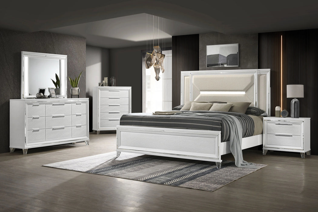 Marmore Panel Bed with LED Lighting