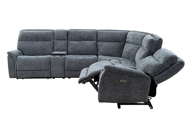 Mattheus Power Sectional with Cooler + 3 Recliners