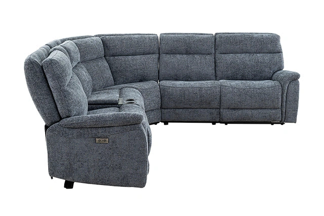 Mattheus Power Sectional with Cooler + 3 Recliners