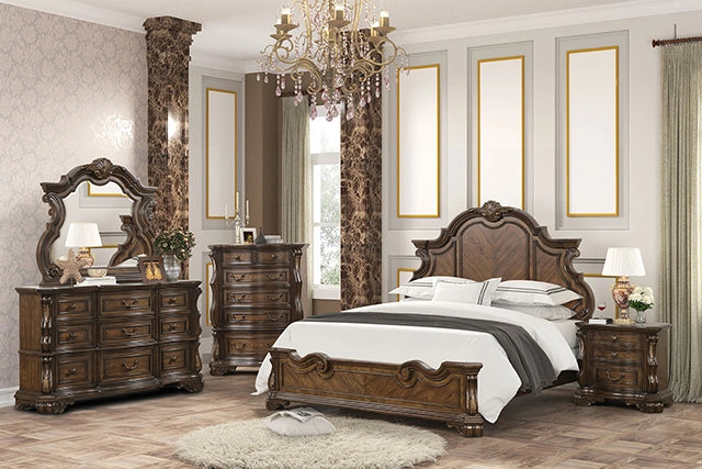 Leovanni Bed Dark Brown