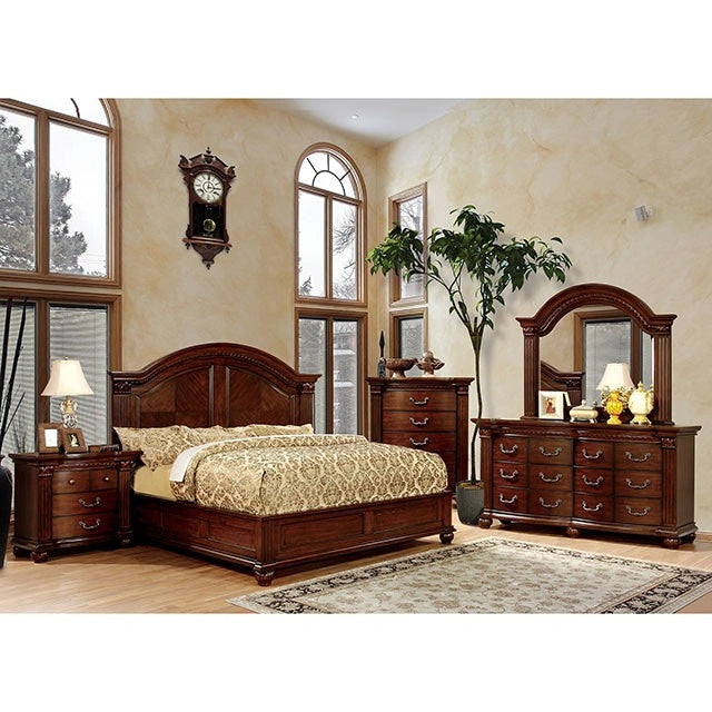 Grandom Queen, E.King, & Cal.King Bed Cherry