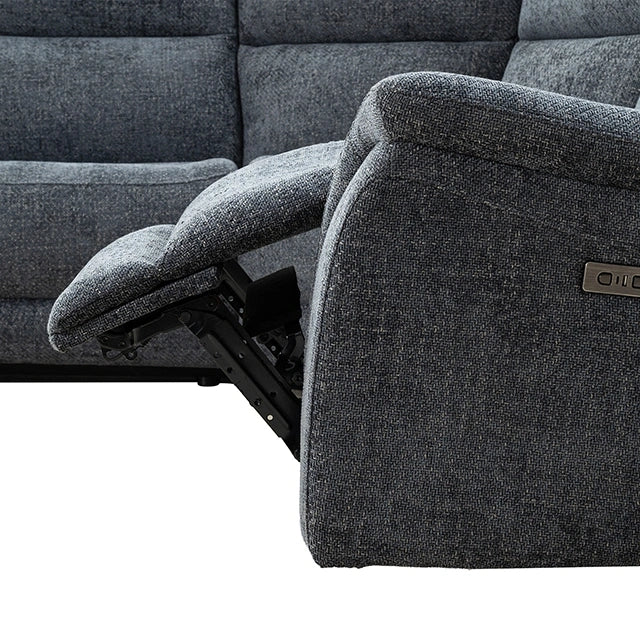 Mattheus Power Sectional with Cooler + 3 Recliners