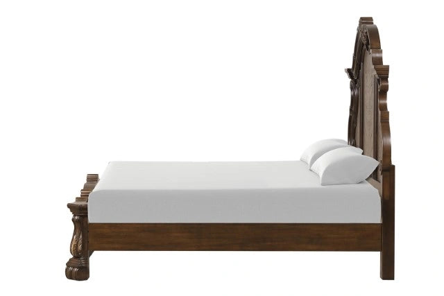 Leovanni Bed Dark Brown