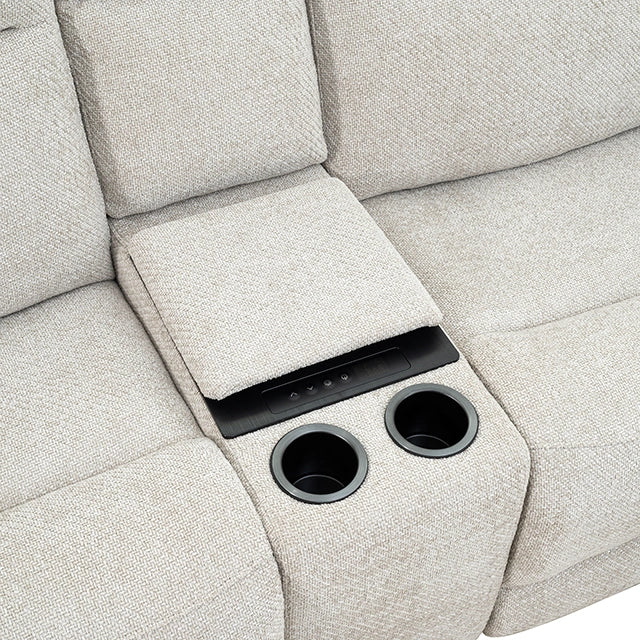 Mattheus Power Sectional with Cooler + 3 Recliners