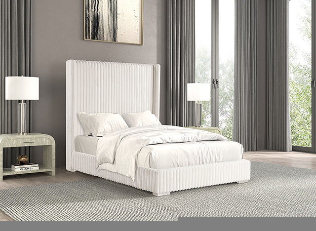 Cadwell E.King, Queen, & Full Bed White, Gray, & Black