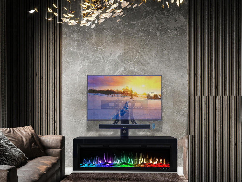 X Flame TV Stand