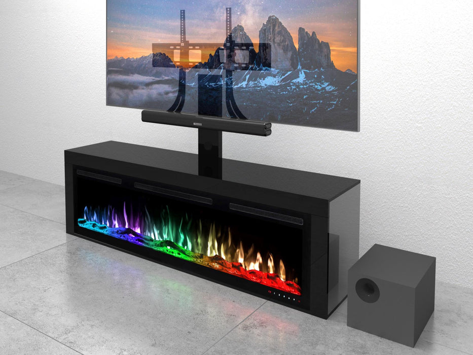 X Flame TV Stand